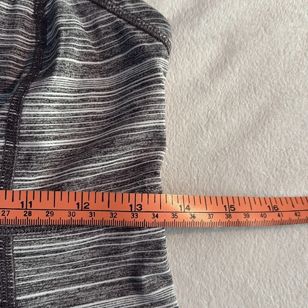 LULULEMON Gray Striped Activewear Vest Top - Picture 9 of 10